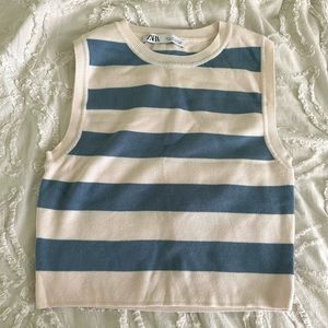 Striped, knit tank from Zara, size large